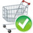 Shopping cart accept Icon